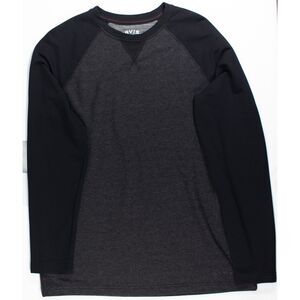 Men's Orvis Raglan Long Sleeve Lounge Shirt Gray/Black Size M